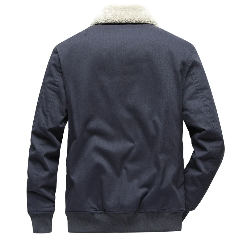Herren Urbane Übergangsjacke mit Kunstfellkragen Drune