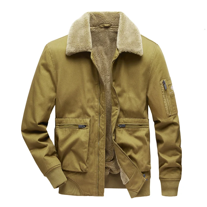 Herren Urbane Übergangsjacke mit Kunstfellkragen Drune
