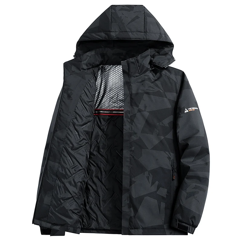 Herren urbane Funktionsjacke mit Kapuze Drune