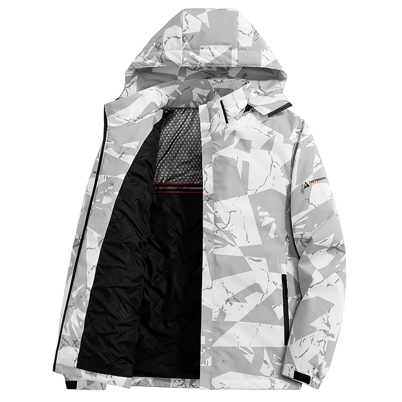 Herren urbane Funktionsjacke mit Kapuze Drune