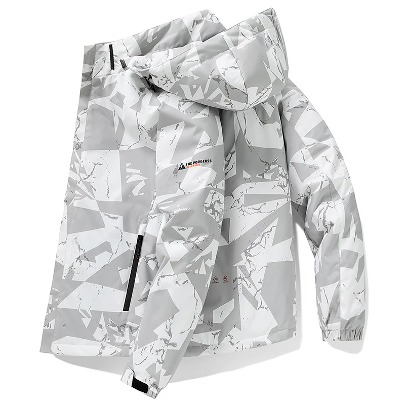 Herren urbane Funktionsjacke mit Kapuze Drune