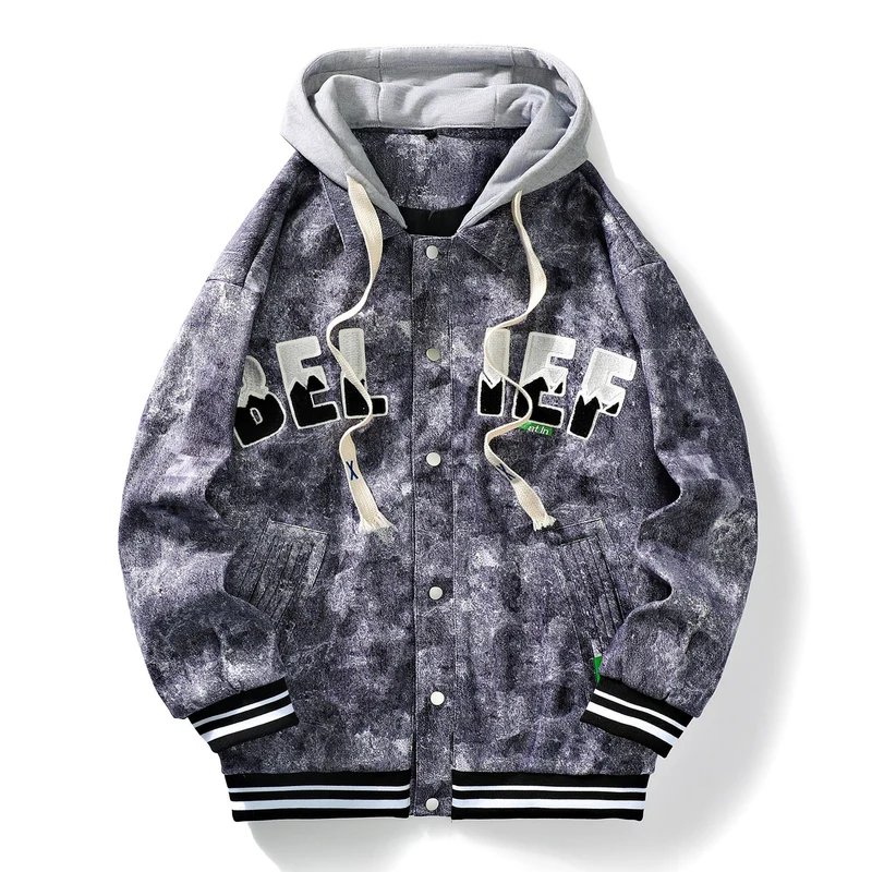 Herren Urbane Freizeitjacke mit Kapuze Drune