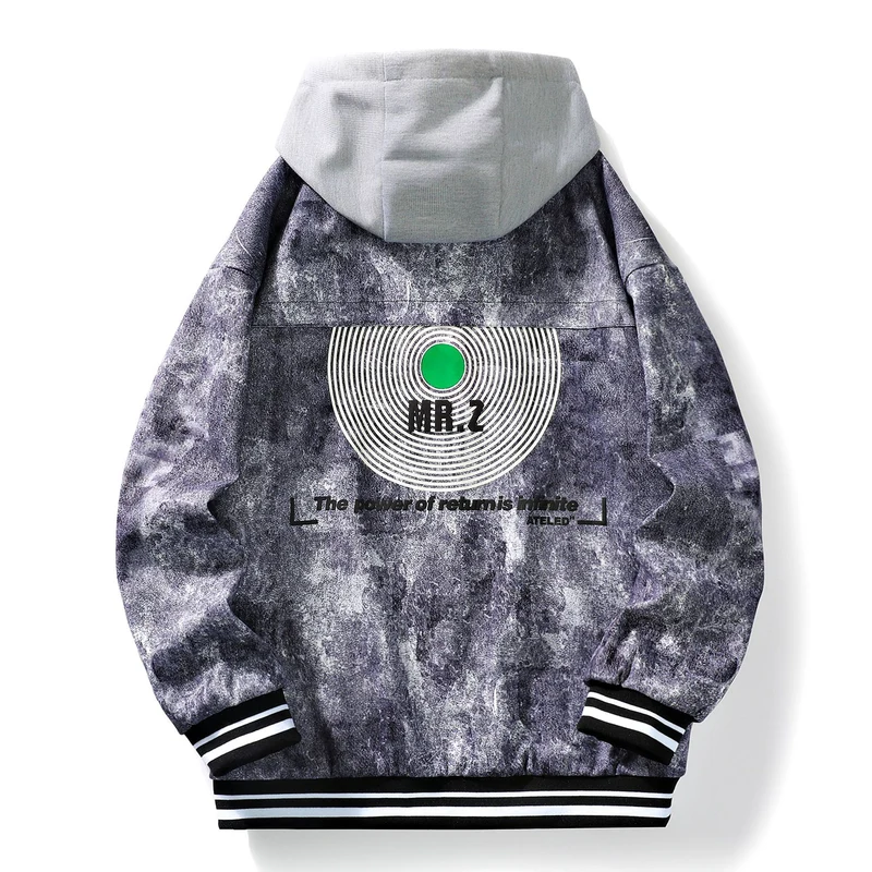 Herren Urbane Freizeitjacke mit Kapuze Drune