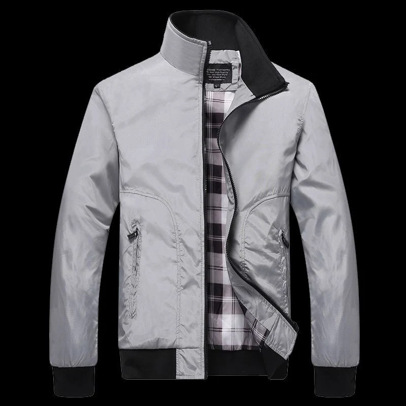 Herren Übergangsjacke mit hohem Kragen und bequemen Taschen Drune