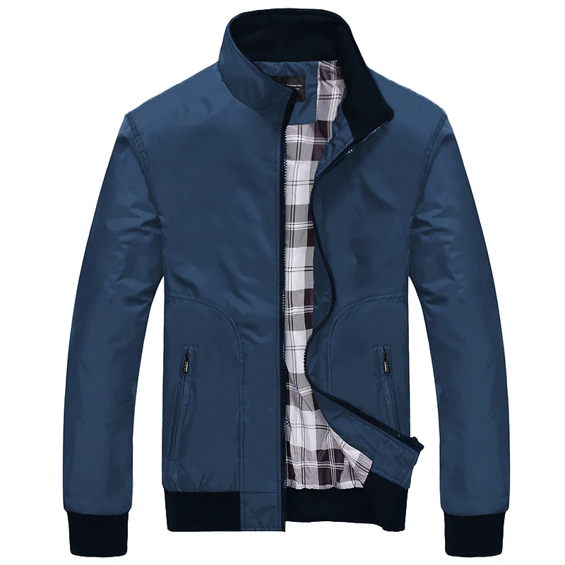 Herren Übergangsjacke mit hohem Kragen und bequemen Taschen Drune