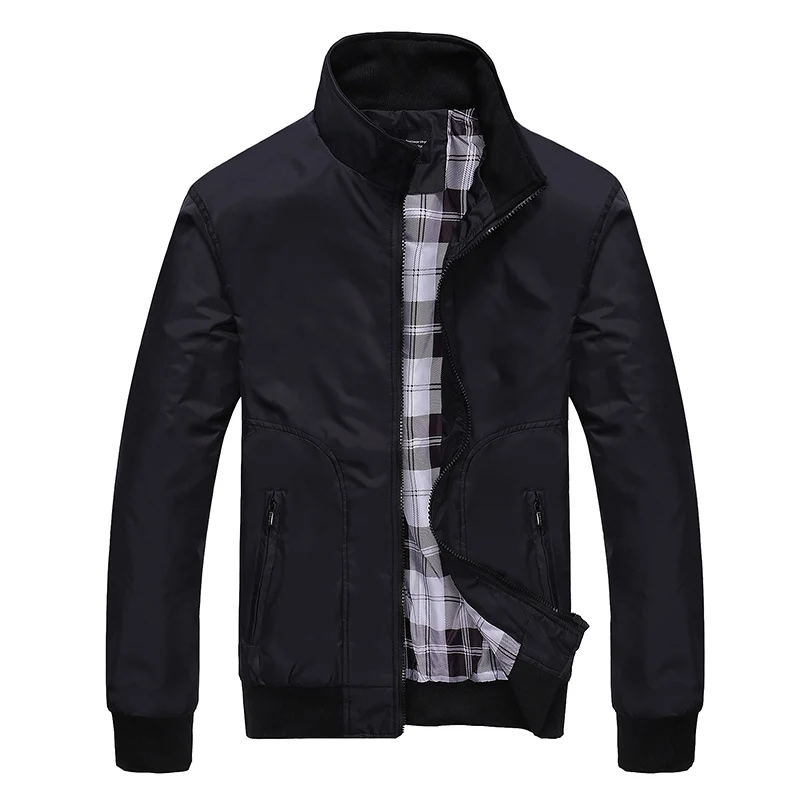Herren Übergangsjacke mit hohem Kragen und bequemen Taschen Drune