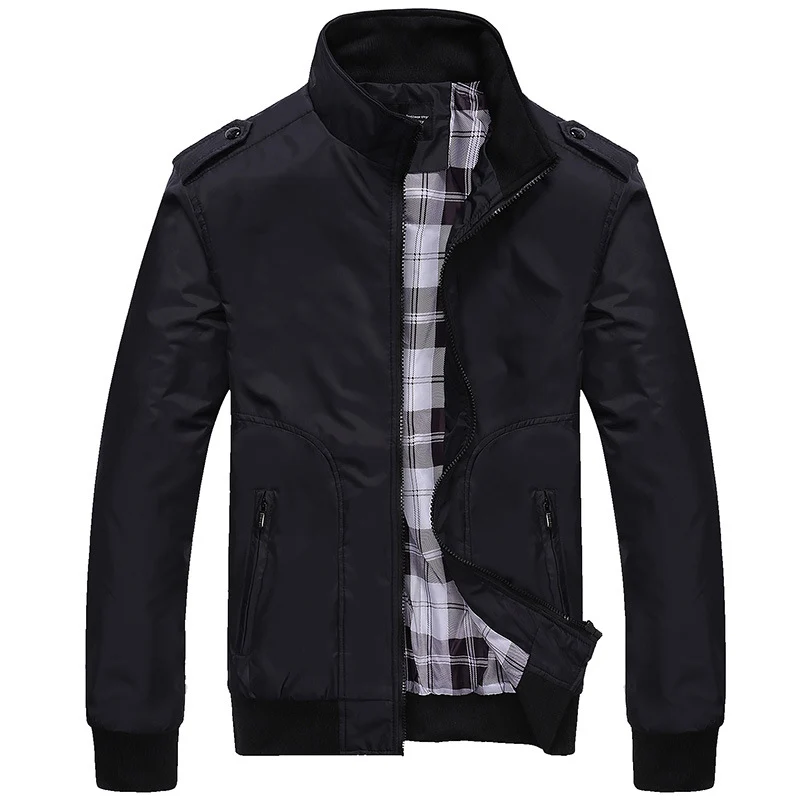 Herren Übergangsjacke mit hohem Kragen Drune