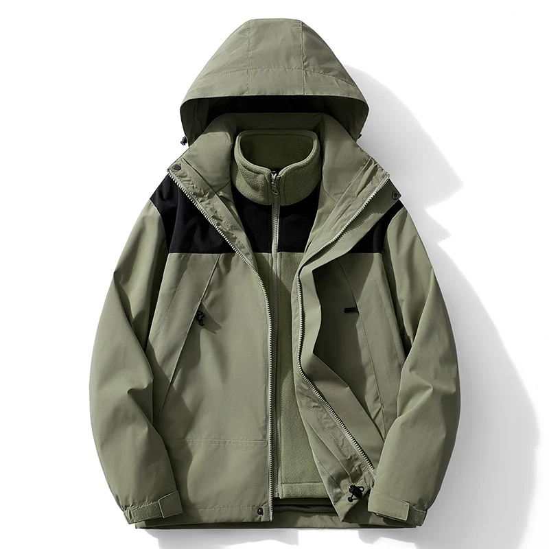 Herren Technische Windjacke mit abnehmbarer Kapuze Drune