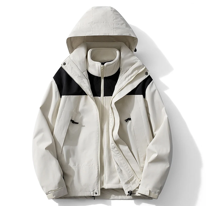 Herren Technische Windjacke mit abnehmbarer Kapuze Drune