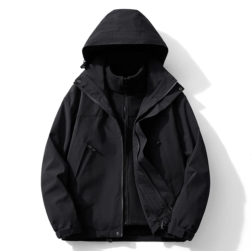 Herren Technische Windjacke mit abnehmbarer Kapuze Drune