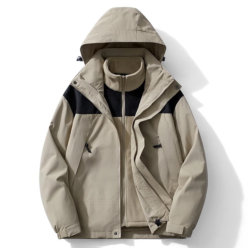 Herren Technische Windjacke mit abnehmbarer Kapuze Drune