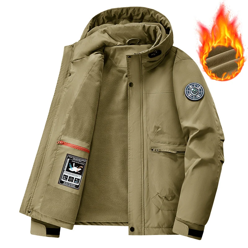 Herren Technische Wetterjacke mit abnehmbarer Kapuze Drune