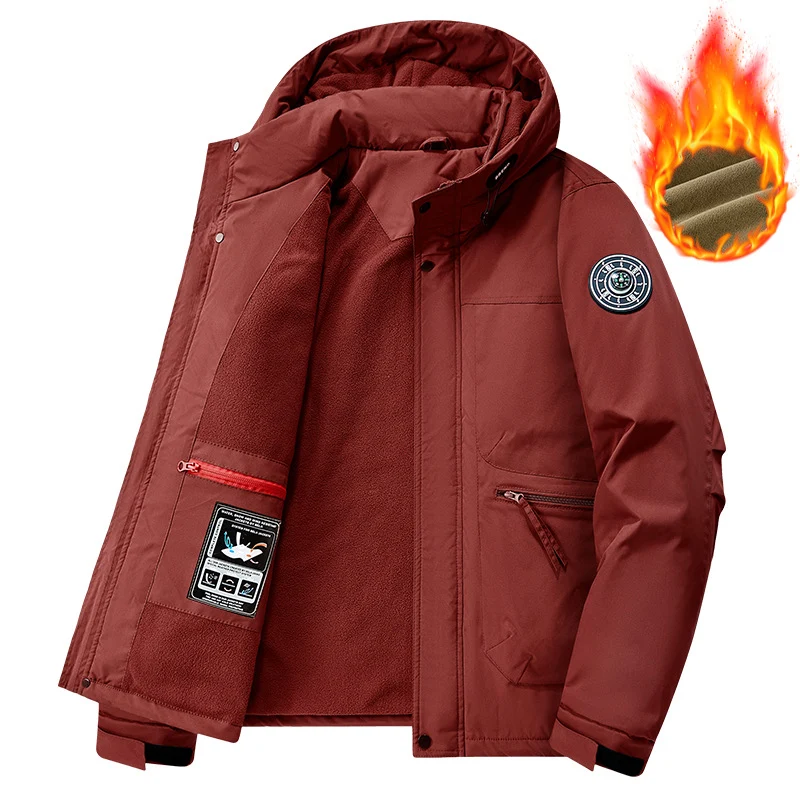 Herren Technische Wetterjacke mit abnehmbarer Kapuze Drune