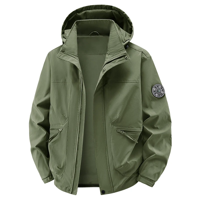 Herren Technische Wetterjacke mit abnehmbarer Kapuze Drune