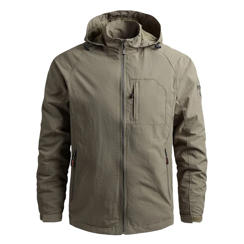 Herren Technische Übergangsjacke mit praktischer Kapuze Drune