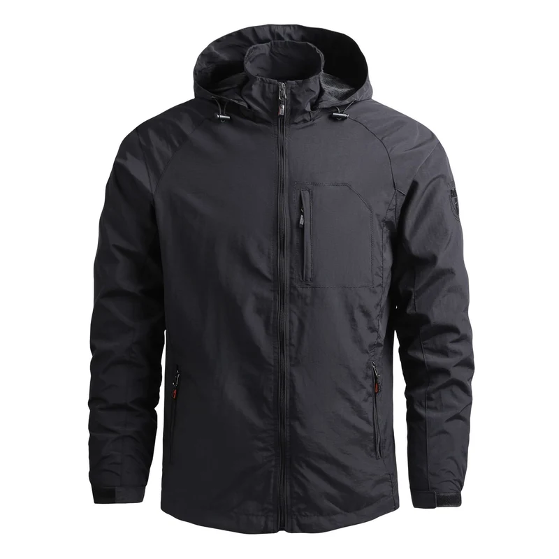Herren Technische Übergangsjacke mit praktischer Kapuze Drune