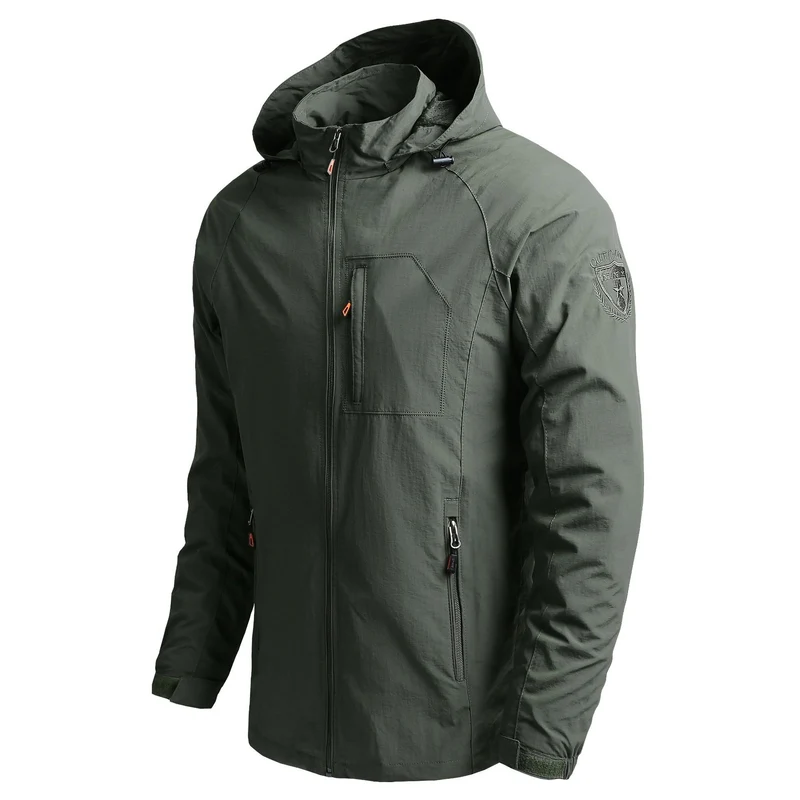 Herren Technische Übergangsjacke mit praktischer Kapuze Drune