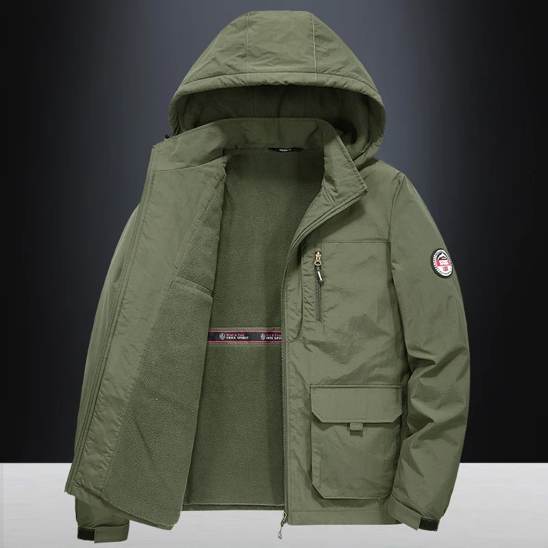 Herren Technische Übergangsjacke mit Fleece-Innenfutter Drune