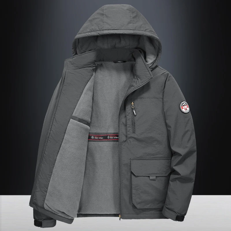 Herren Technische Übergangsjacke mit Fleece-Innenfutter Drune