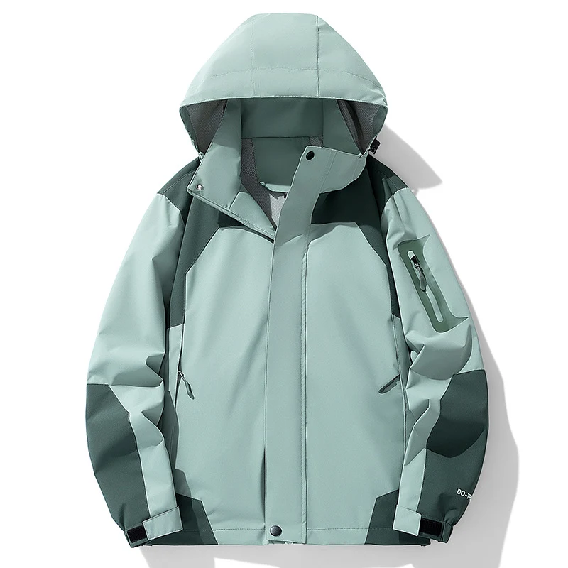 Herren Technische Outdoorjacke mit verstellbarem Kapuzenkragen Drune