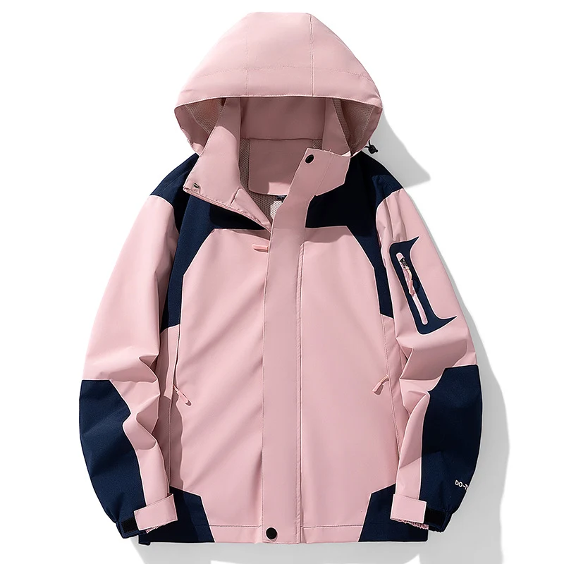 Herren Technische Outdoorjacke mit verstellbarem Kapuzenkragen Drune