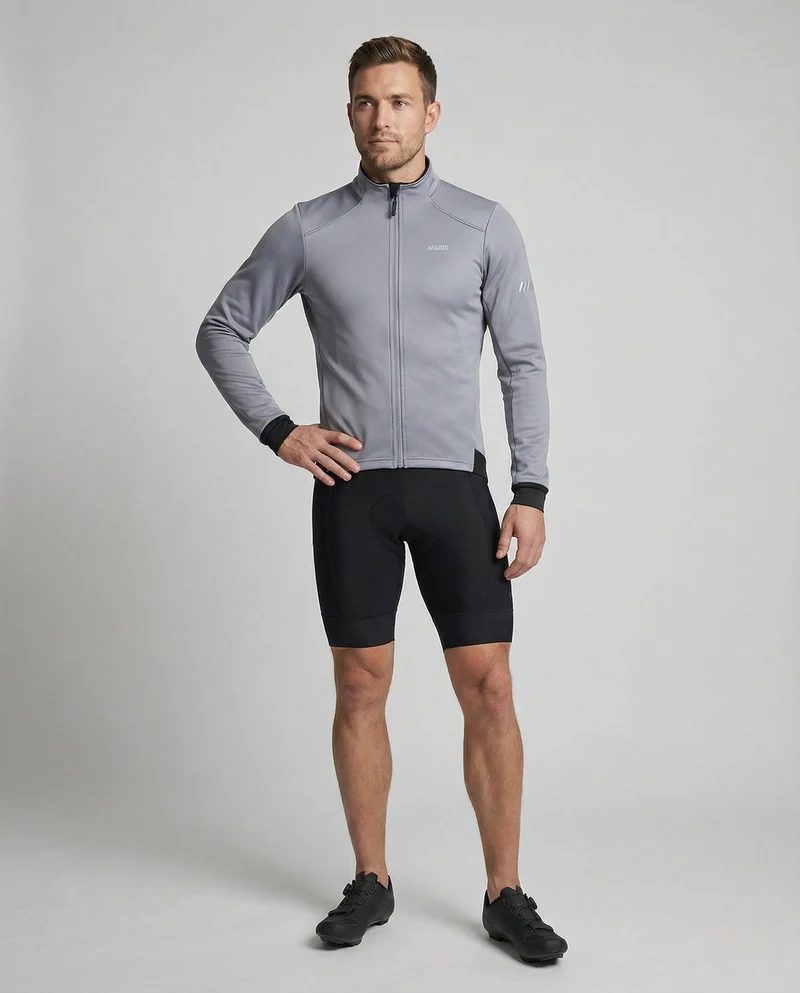 Thermo Softshell Radsportjacke Winddicht Herren
