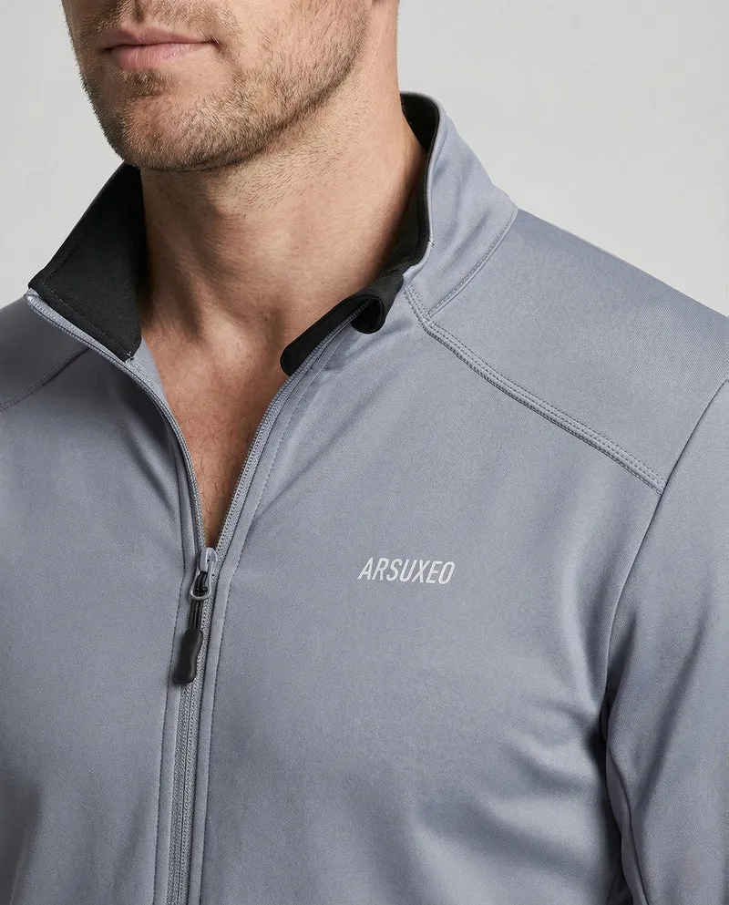 Thermo Softshell Radsportjacke Winddicht Herren
