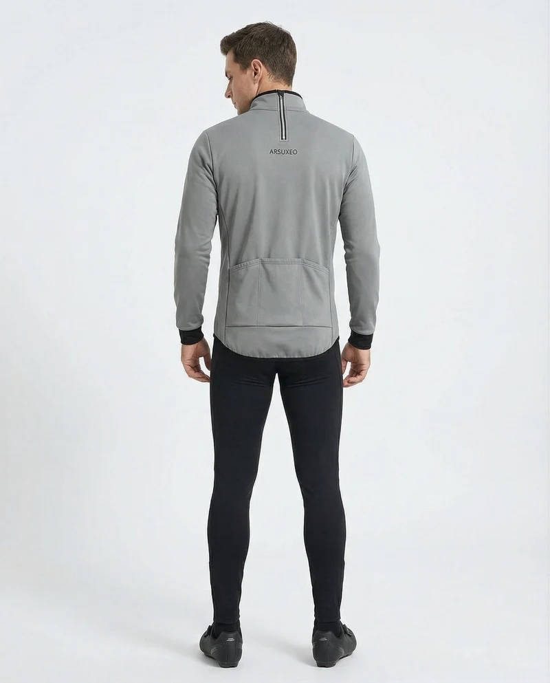 Thermo Softshell Radsportjacke Winddicht Herren