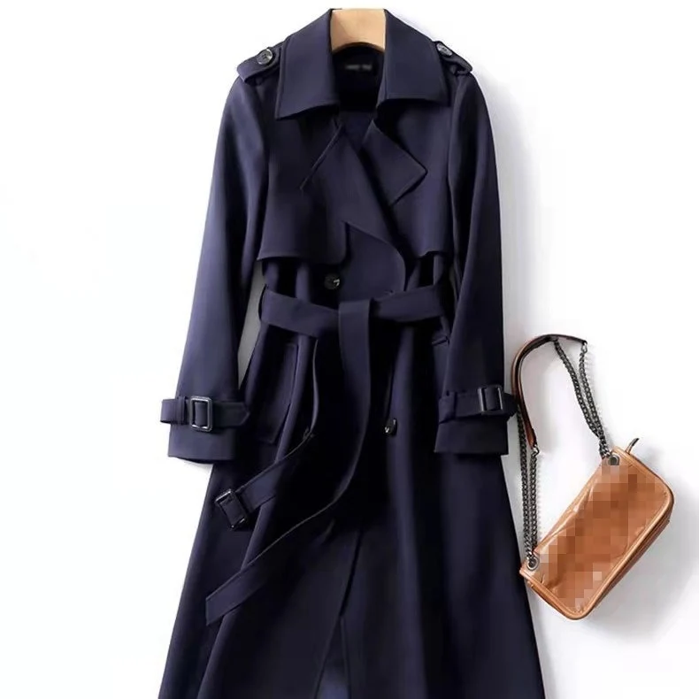Warmer Damen Trenchcoat Elegant | Drune