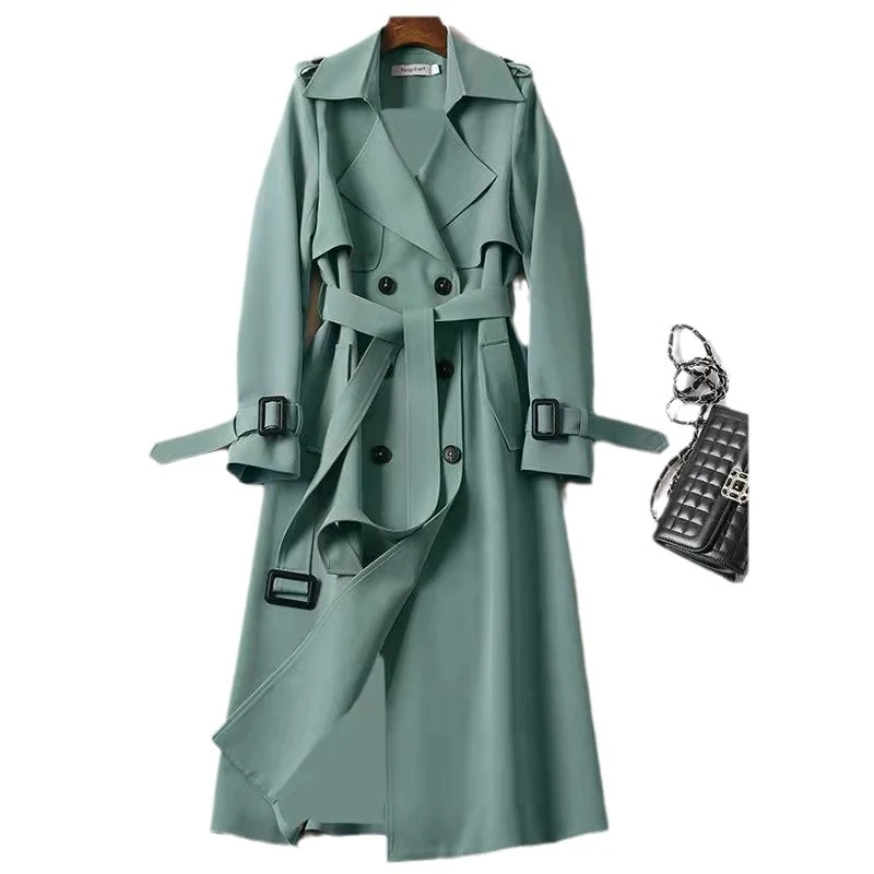 Warmer Damen Trenchcoat Elegant | Drune