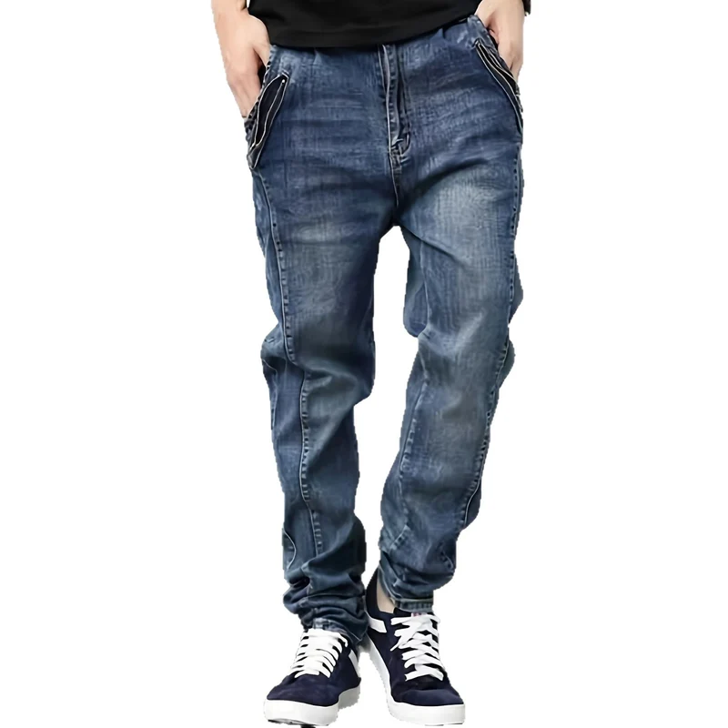 Herren Bequeme Cargo Jeans mit seitlichen Taschen Drune