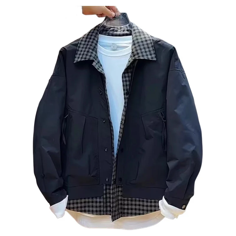 Herren Modische Utility Jacke Drune