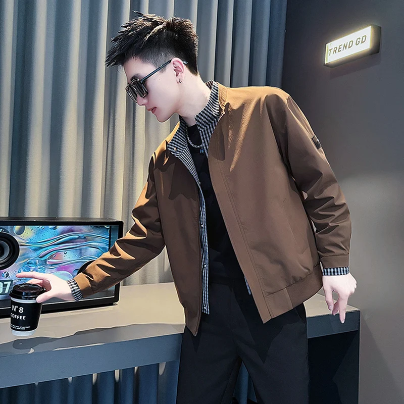 Herren Modische Übergangsjacke im urbanen Stil Drune