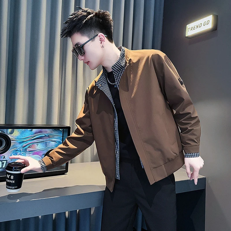 Herren Modische Übergangsjacke im urbanen Stil Drune