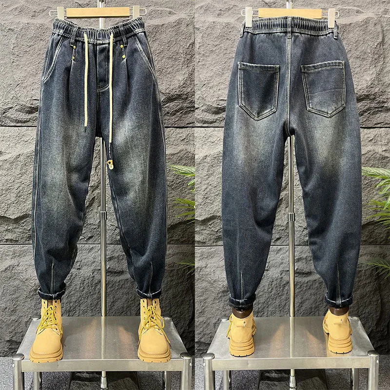 Herren Modische Ripped Jeans mit kreativen Patches Drune 1788342369