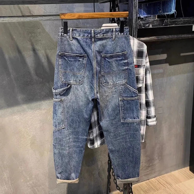 Herren Modische Ripped Jeans im Vintage-Look Drune