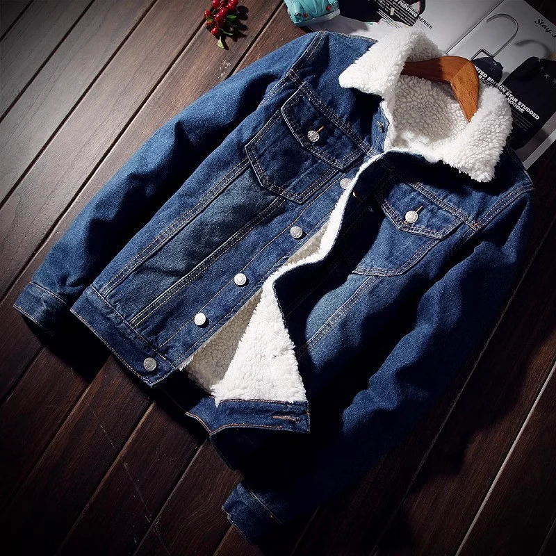Herren modische Overshirt Jacke mit Fleece-Innenfutter Drune