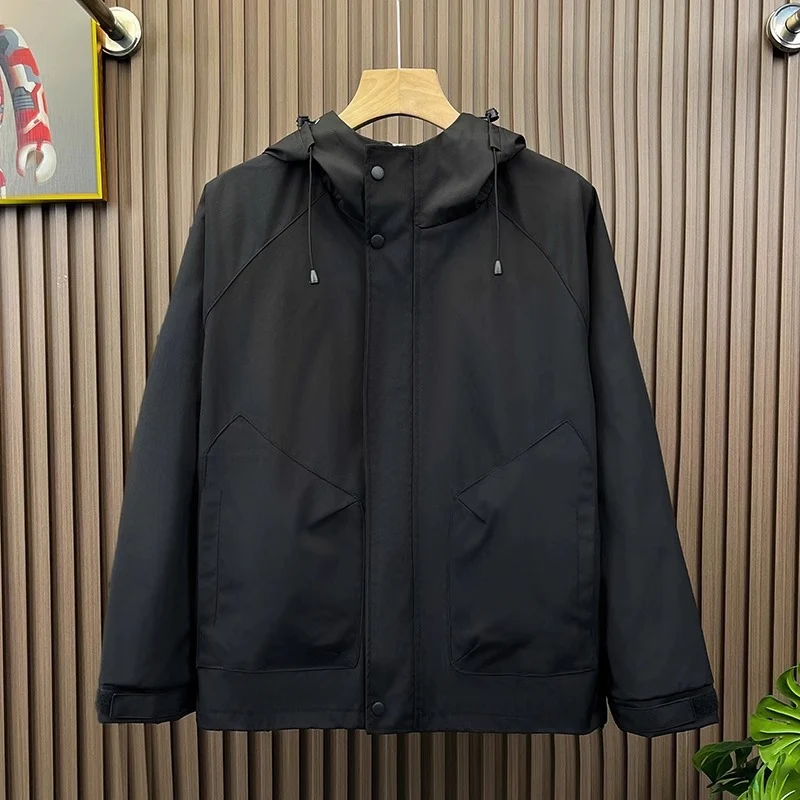 Herren Modische Kapuzenjacke mit vielseitigen Taschen Drune