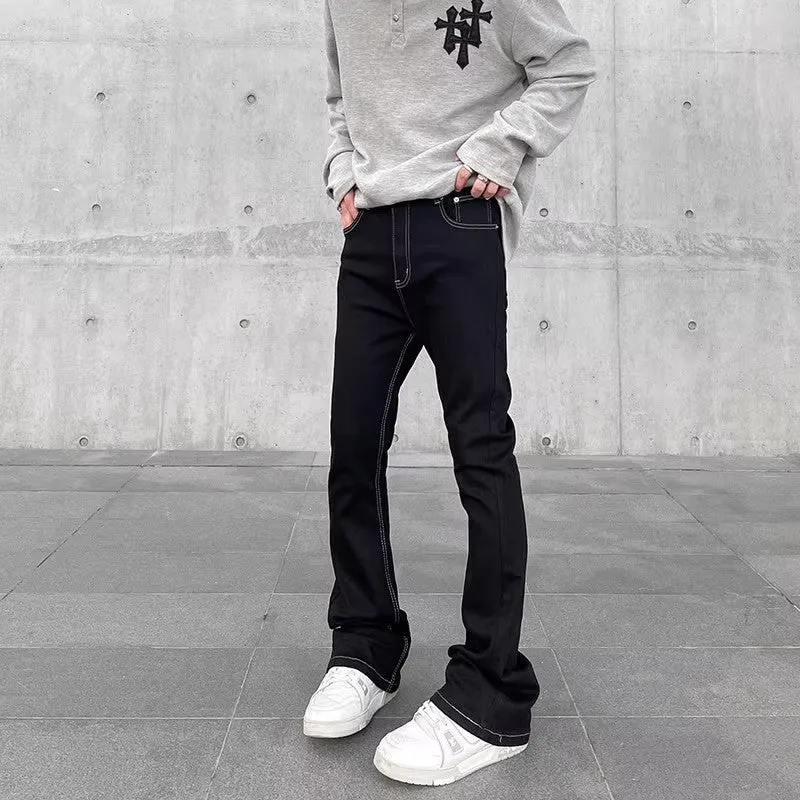 Herren Modische geflammte Jeans Drune