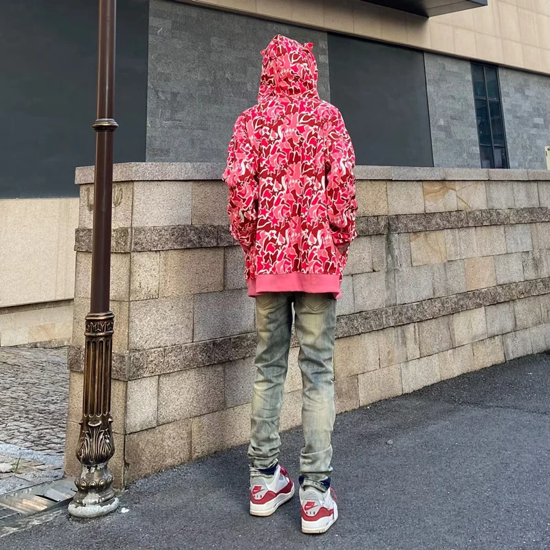 Herren Modische Destroyed Jeans mit Sternenapplikationen Drune