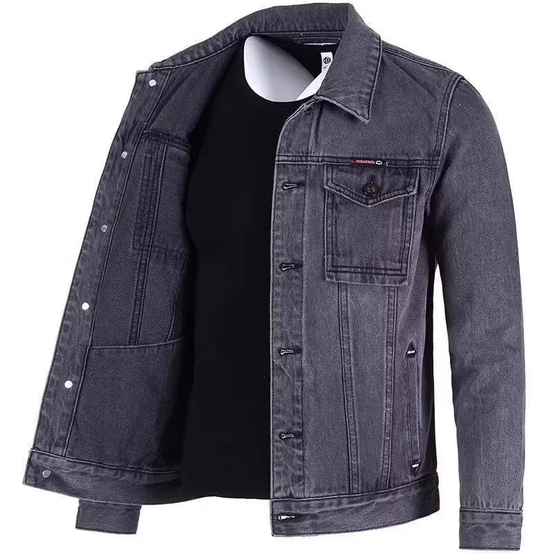 Herren Modische Denimjacke mit modernen Details Drune