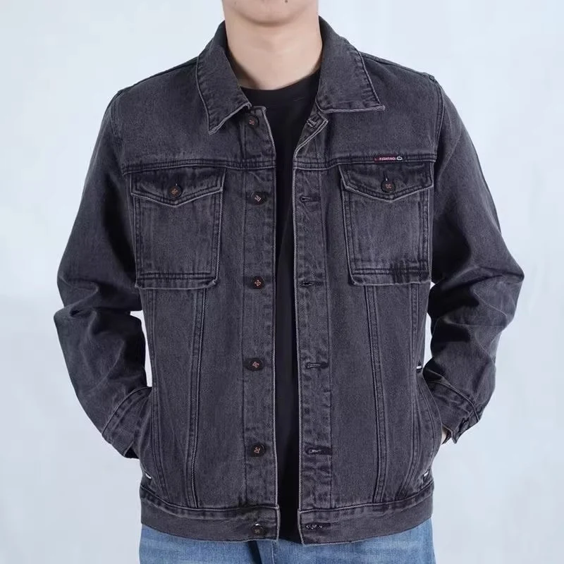 Herren Modische Denimjacke mit modernen Details Drune