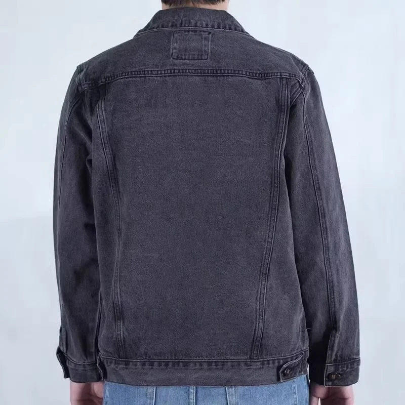 Herren Modische Denimjacke mit kreativen Details Drune