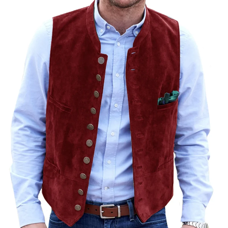 Drune Frostiger Samt Steampunk-Weste