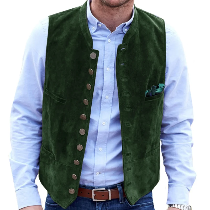Drune Frostiger Samt Steampunk-Weste