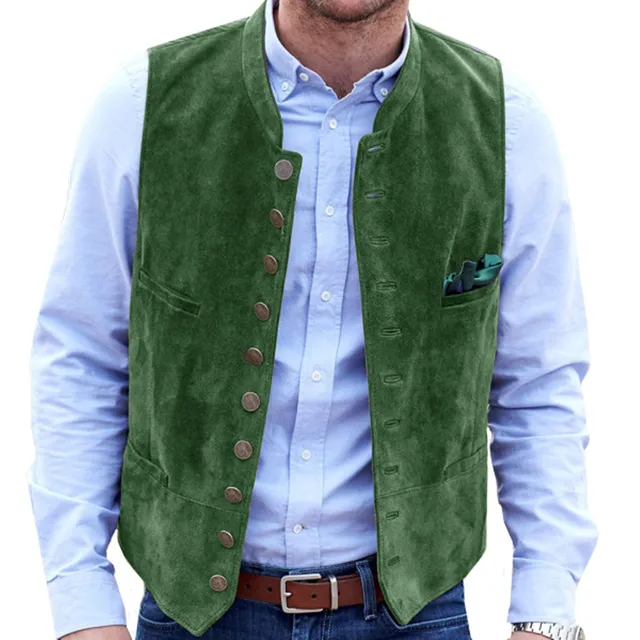 Drune Frostiger Samt Steampunk-Weste