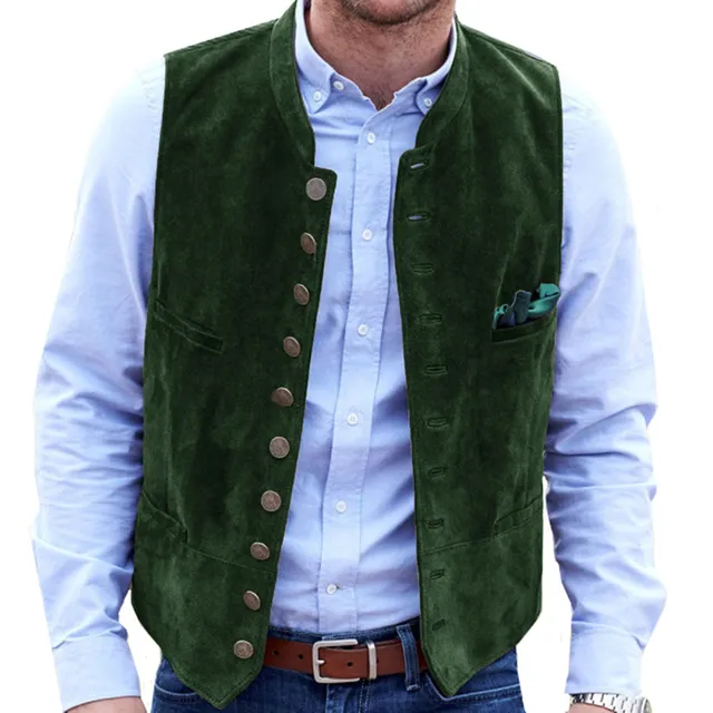 Drune Frostiger Samt Steampunk-Weste