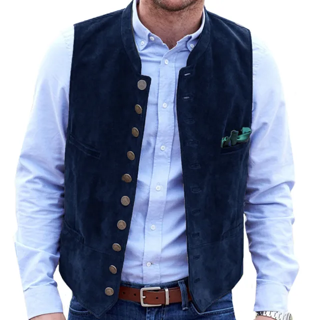 Drune Frostiger Samt Steampunk-Weste