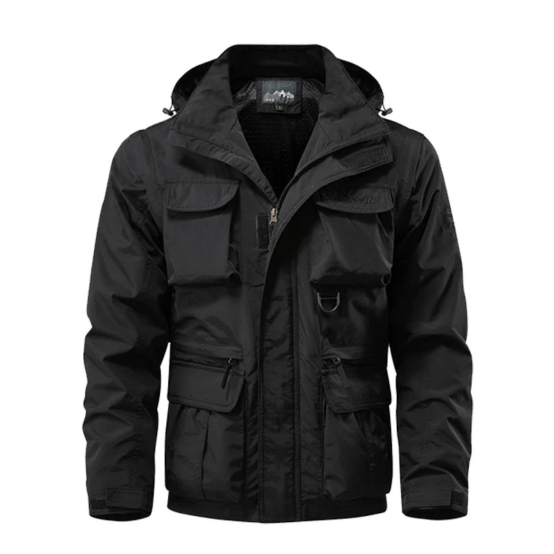 Herren Multifunktionale Outdoor-Jacke mit vielen Taschen Drune
