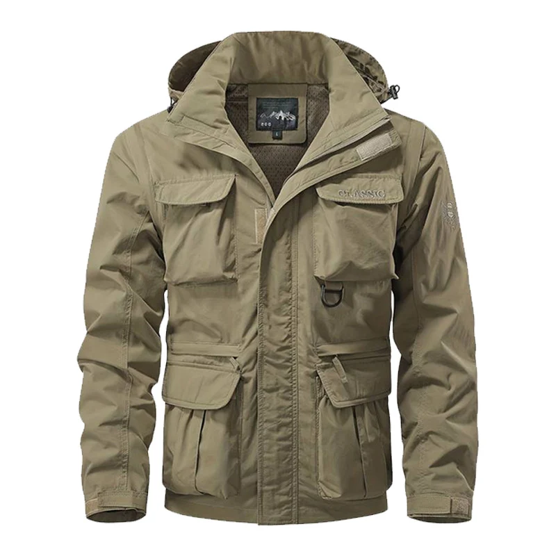 Herren Multifunktionale Outdoor-Jacke mit vielen Taschen Drune
